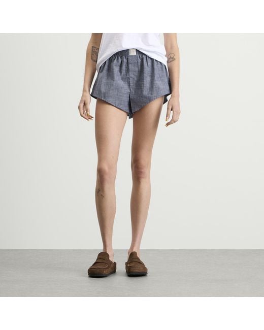Calvin Klein Blue Chambray Short