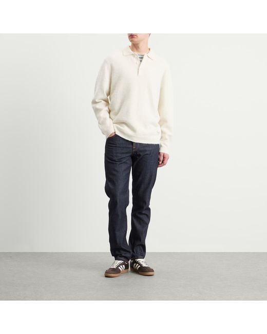 Nudie Jeans Blue Steady Eddie Ii Tapered Selvedge Jeans for men