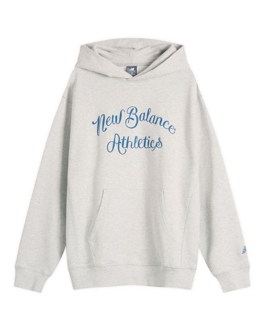 New Balance White Athletics Relaxed League Hoodie