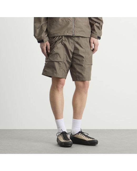 Goldwin Gray Ripstop Shorts for men