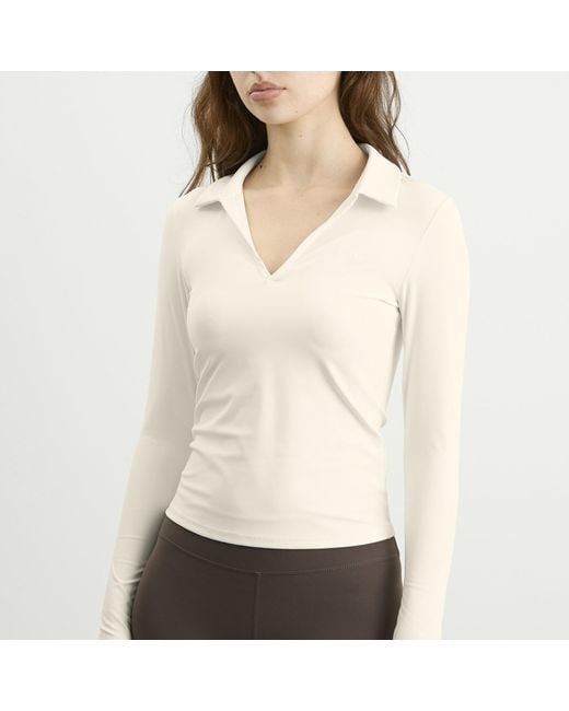 Tala Natural Dayflex Polo Long Sleeve Top