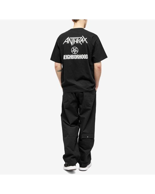 Neighborhood Black Anthrax Judge Death T-Shirt for men