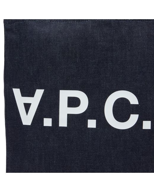 A.P.C. Blue Laure Denim Tote Bag for men