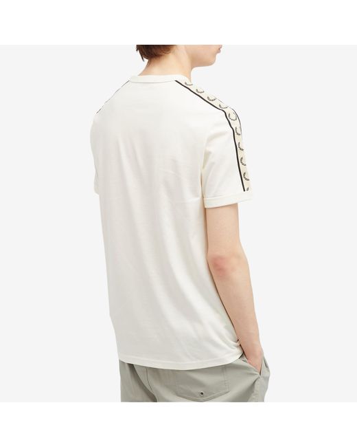 Fred Perry Natural Contrast Tape Ringer T-Shirt for men
