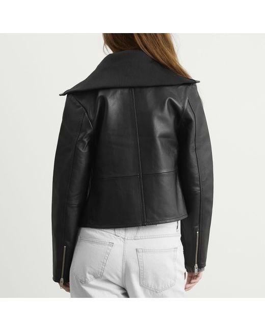 Samsøe & Samsøe Black Sashira Leather Jacket