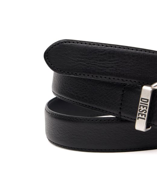 DIESEL Black Western Buckle Belt for men