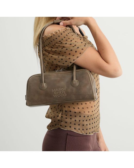 MARGE SHERWOOD Brown Soft Boston Ew Bag