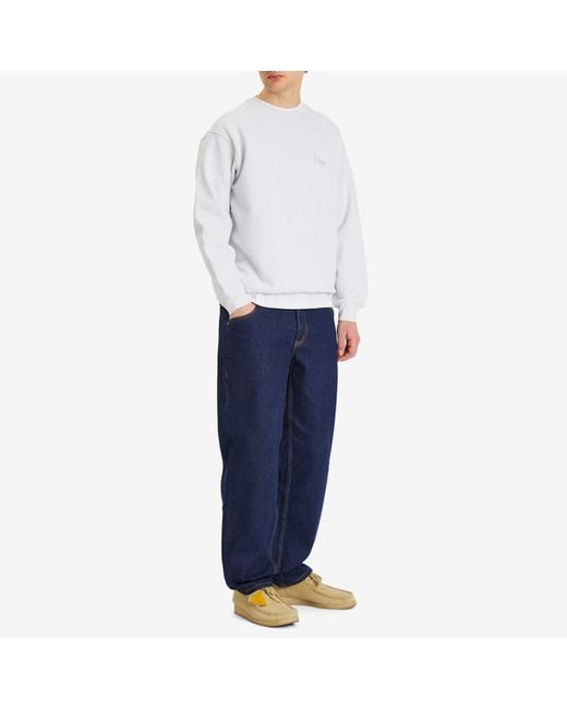 Dime White Classic Logo Sweatshirt for men
