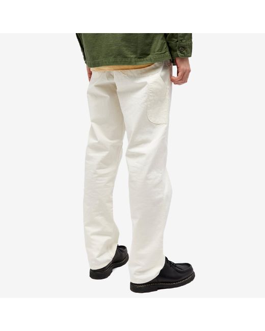 Orslow White French Work Pant for men