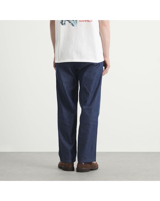Gramicci Blue Straight Fit Denim G-Pant for men