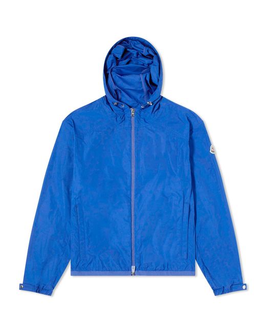 Moncler Blue Clapier Soft Nylon Jacket for men