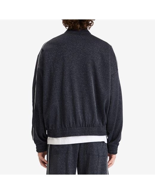 Cole Buxton Blue Glitter Piped Track Jacket for men