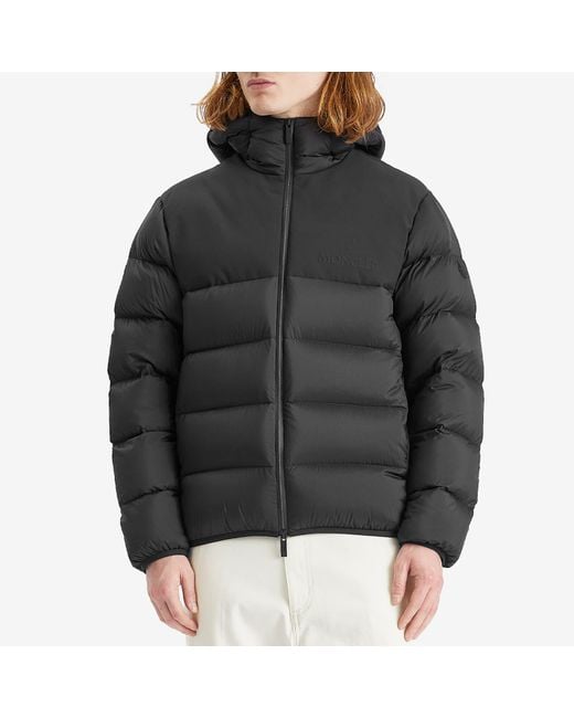 Moncler Black Recycled Longue Saison Opaque Veumont Jacket for men
