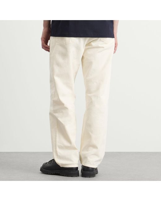 Norse Projects Natural Korshavn Relaxed Twill 5 Pocket Trousers for men