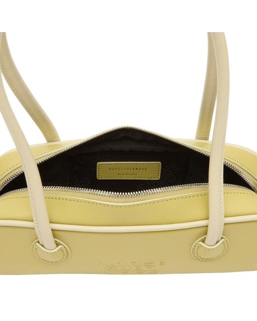 MARGE SHERWOOD Yellow Soft Piping Mini Soft Boston Ew Bag