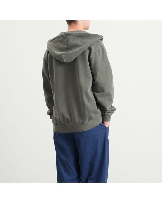 Stan Ray Gray Patch Zip Hoodie for men