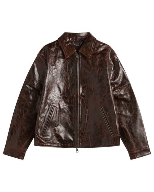Ronning Brown Leather Jacket for men