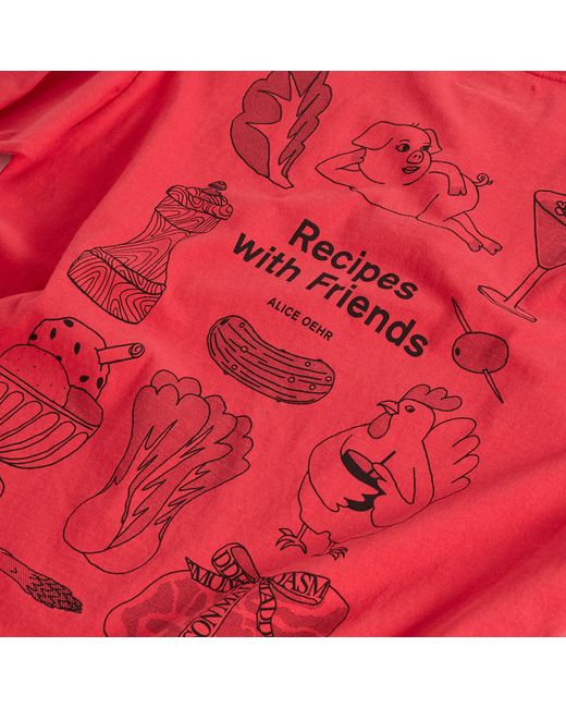 Damson Madder Red Presented By End. Recipe With Friends Graphic T-Shirt