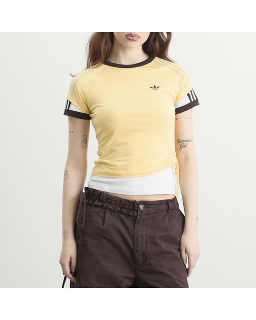 Adidas Yellow Layered Cali T-Shirt