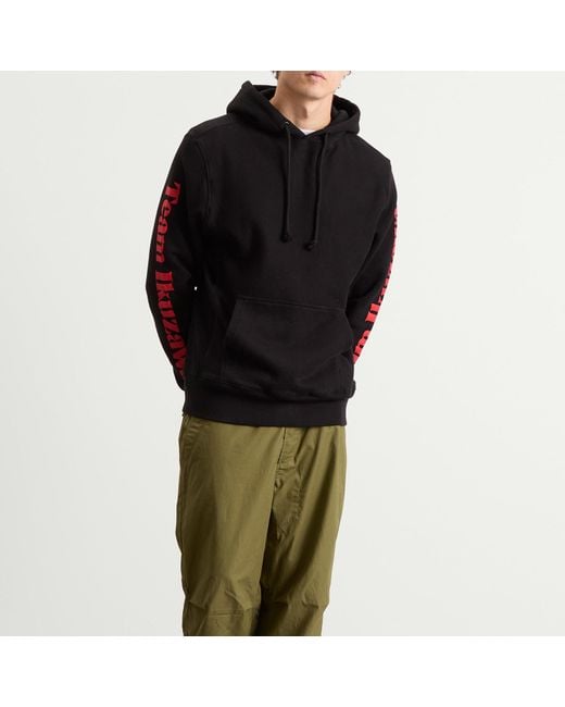 Team Ikuzawa Black Dirt Track Heavy Hoodie for men