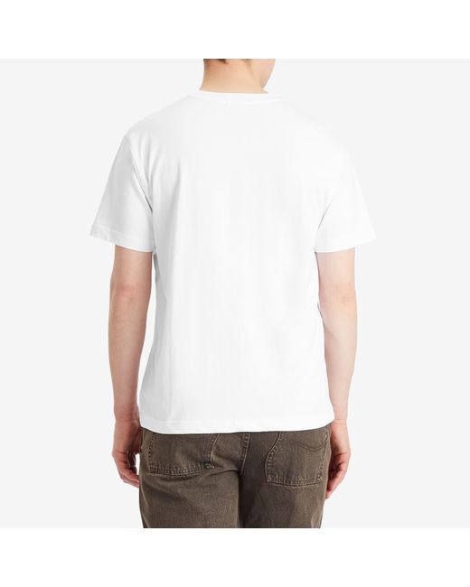 Dime White Classic Shiny T-Shirt for men