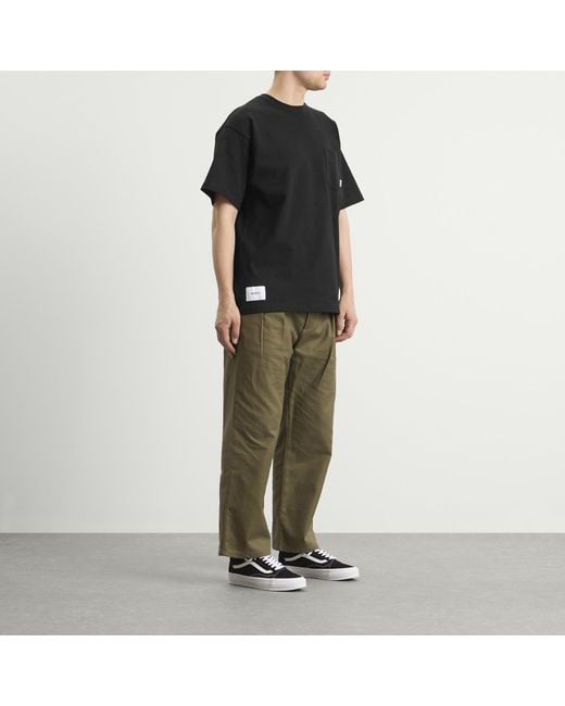(w)taps Black All Pocket T-Shirt for men
