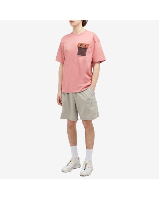 Columbia Pink Painted Peak Mesh Pocket T-Shirt for men