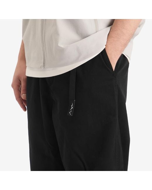 Manastash Black Flex Climber Wide Leg Pants for men