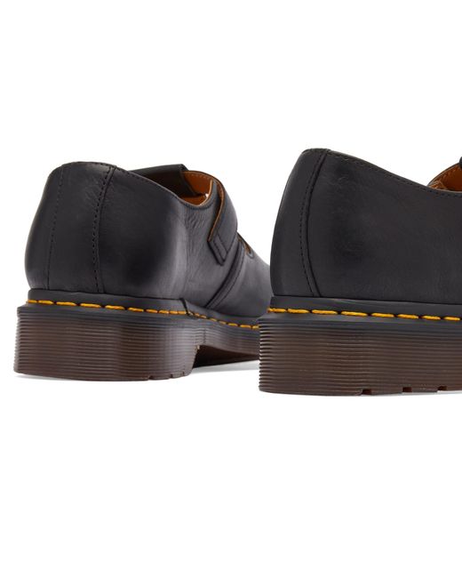 Dr. Martens Black T-Bar Shoe Regency Calf