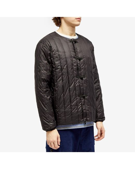 Taion Black X Beams Lights Reversible Inner Down Jacket for men
