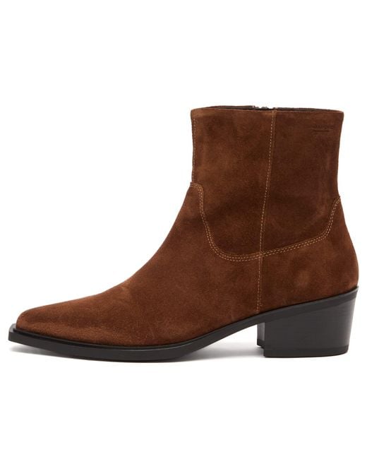 Vagabond Brown Kelsey Pointed Ankle Boot