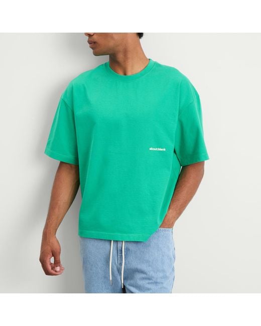 About Blank Green 20Th Anniversary Box T-Shirt for men