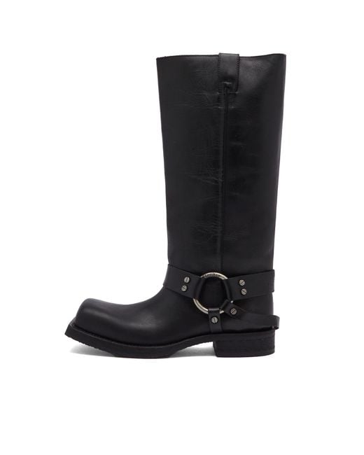 Acne Black Knee High Boot