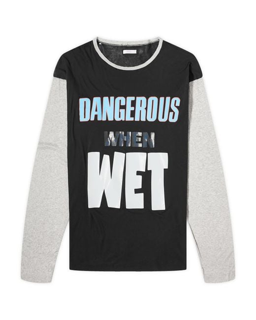 J*T様 ERL damage long sleeve ダメージ　ロンt ERL Dangerous Long Sleeve T-Shirt in Black for Men | Lyst
