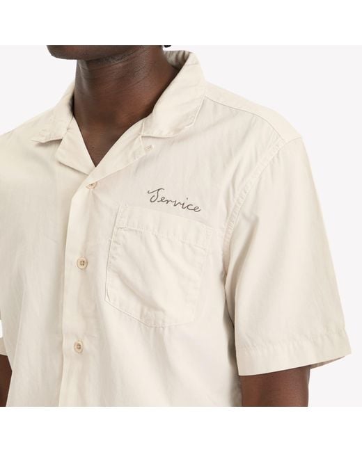 Service Works Natural Script Resort Shirt for men