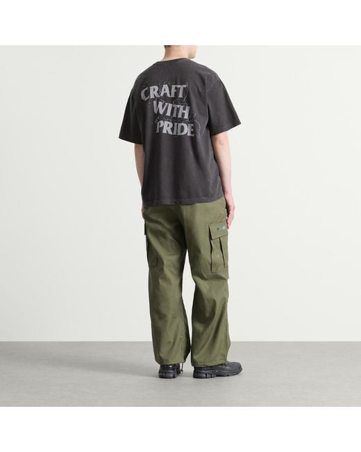 Neighborhood Black Ss-14 Pigment Dyed T-Shirt for men