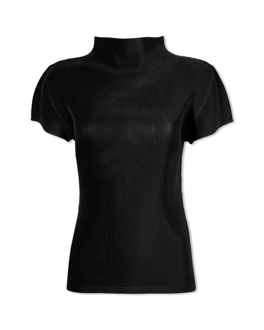 Pleats Please Issey Miyake Mist Basics Top in Black | Lyst