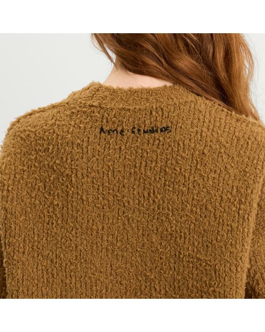 Acne Brown Kusto Teddy Jumper