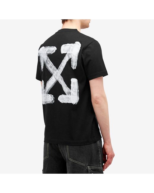 Off-White c/o Virgil Abloh Black Spray Arrow Slim T-Shirt for men