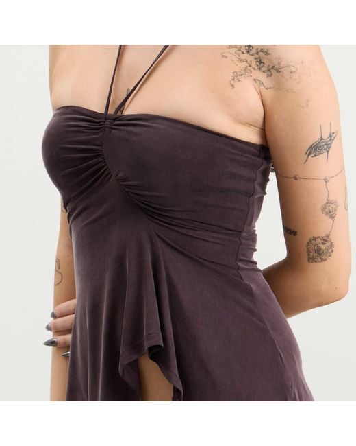 Peachy Den Purple Nia Kylie Halter Top