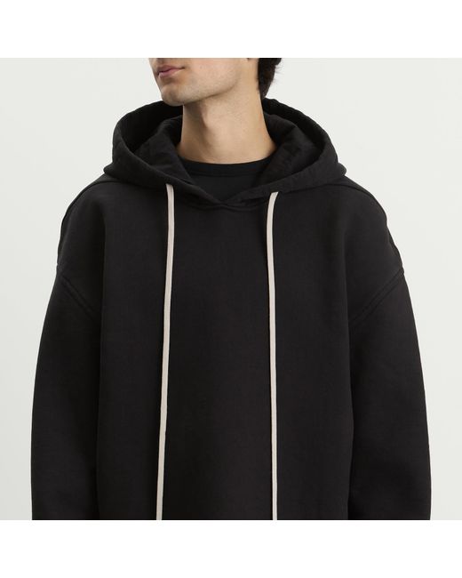 Rick Owens Black Peter Hoodie for men