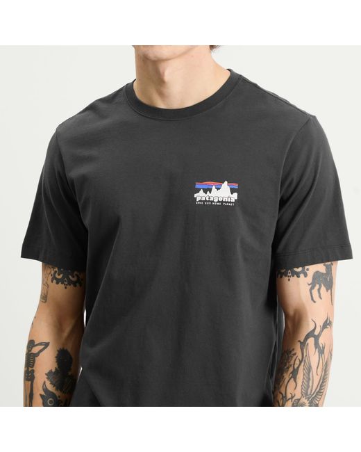 Patagonia Black 95 Oval Logo T-Shirt for men