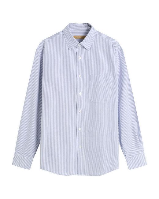 FRIZMWORKS Blue Og Stripe Oversized Shirt for men