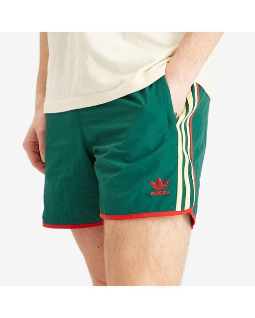 Adidas Green Adicolor Classics Sprinter Shorts for men
