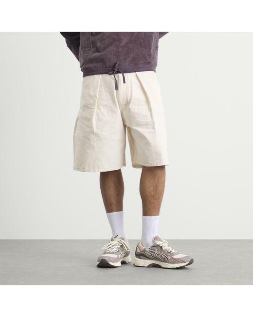 STORY mfg. Natural Hand Embroidered Lush Carpenter Shorts for men