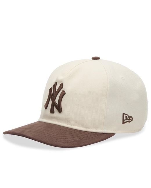 KTZ Natural New York Yankees Suede Visor 9Fifty Cap