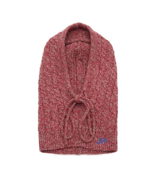 Damson Madder Red Over The Head Hood