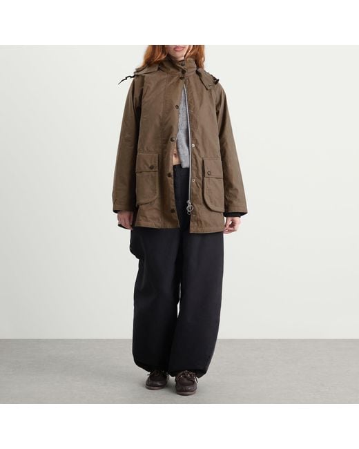 Barbour Brown X Margaret Howell Stand Collar Parka Jacket