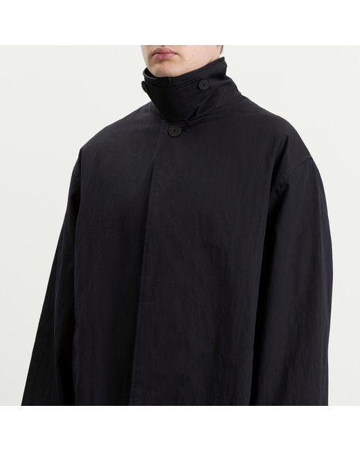 Studio Nicholson Black Revere Trench Coat for men