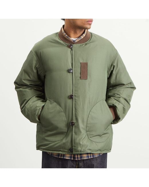 Visvim Green Corps Down Bomber Jacket for men